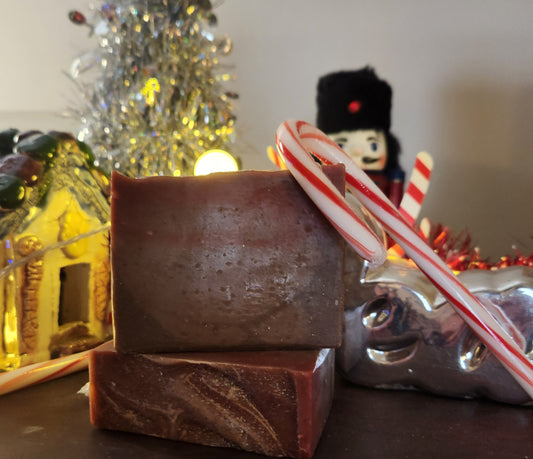 Peppermint Bark Goat Milk Soap- Clearance! Get 20% off at check out!