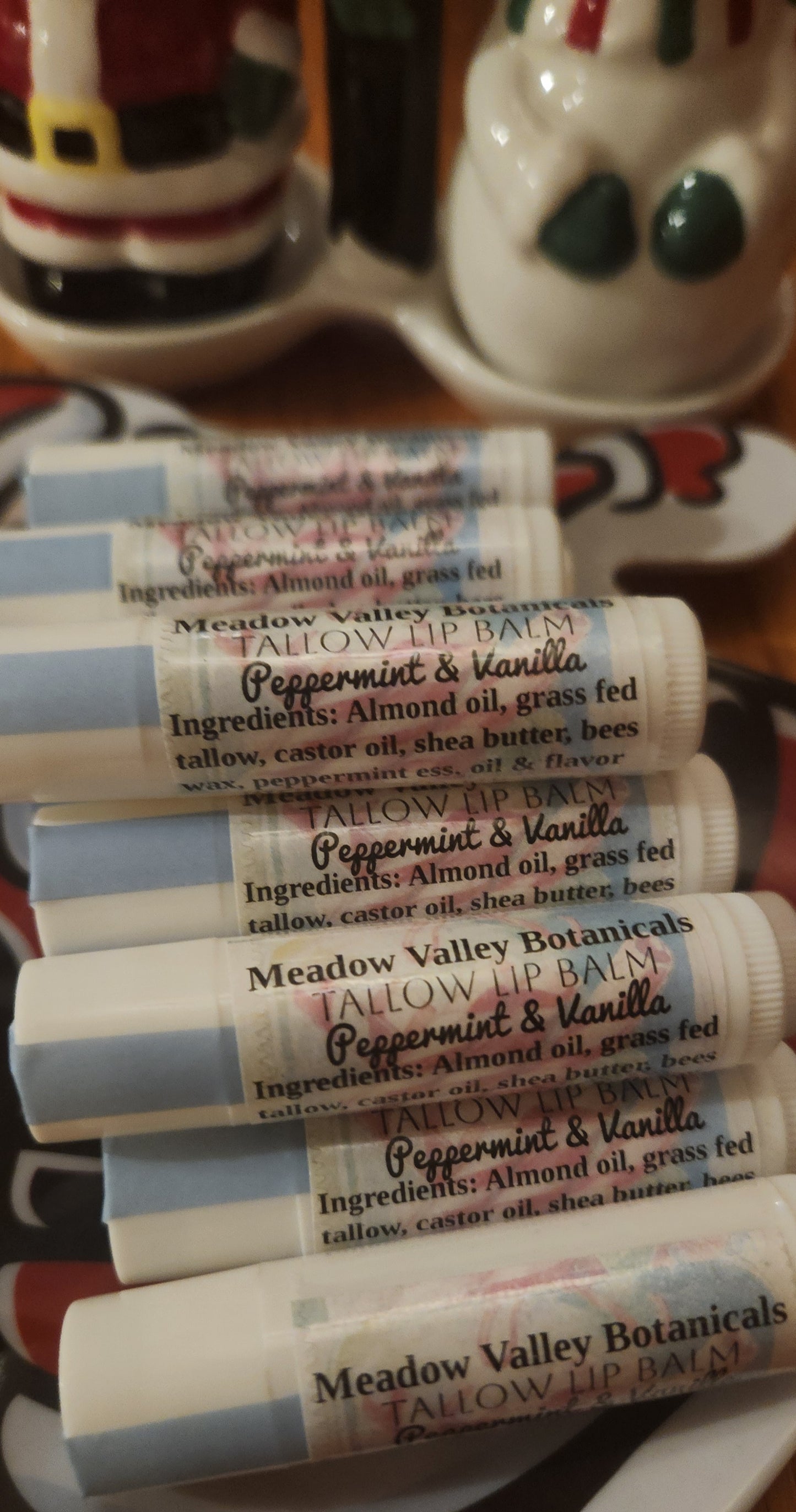 Peppermint & Vanilla Tallow Lip Balm