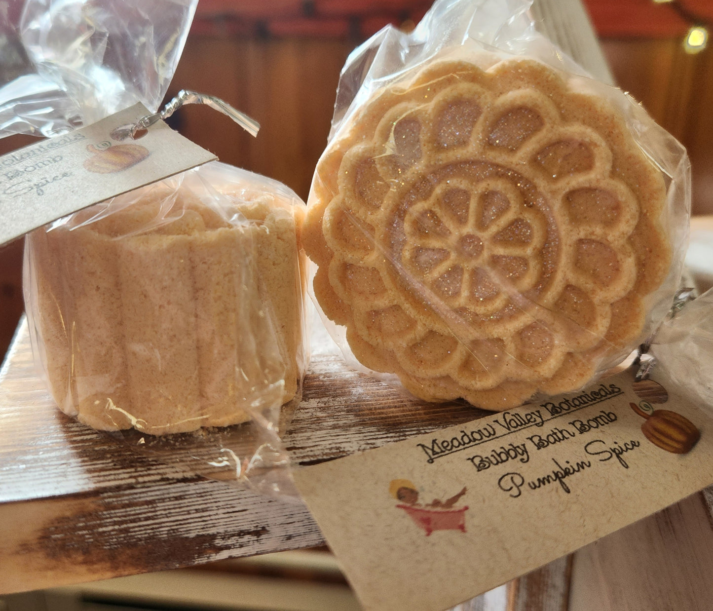 Pumpkin Spice Bubbly Bath Bomb