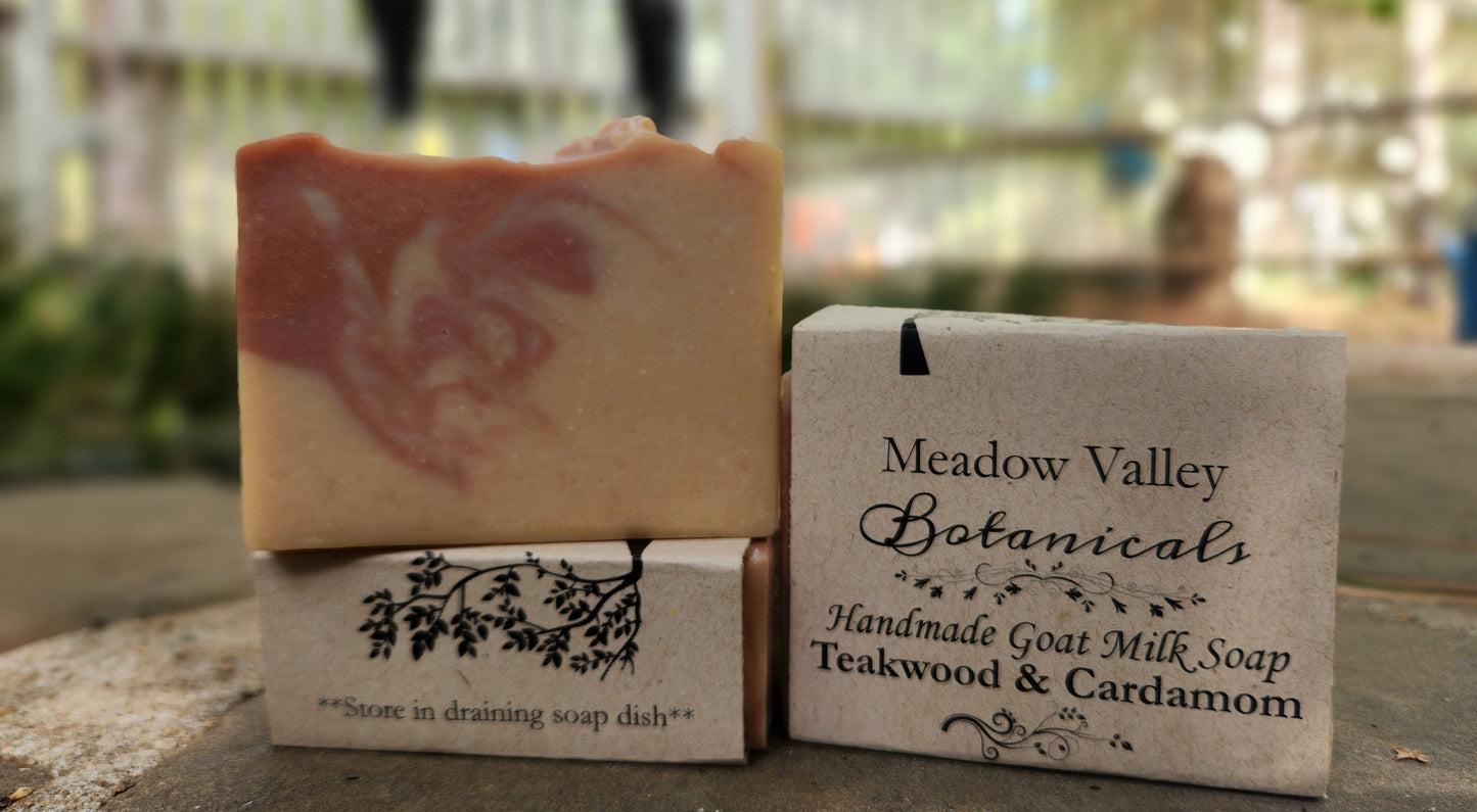 Teakwood & Cardamom Goat Milk Soap