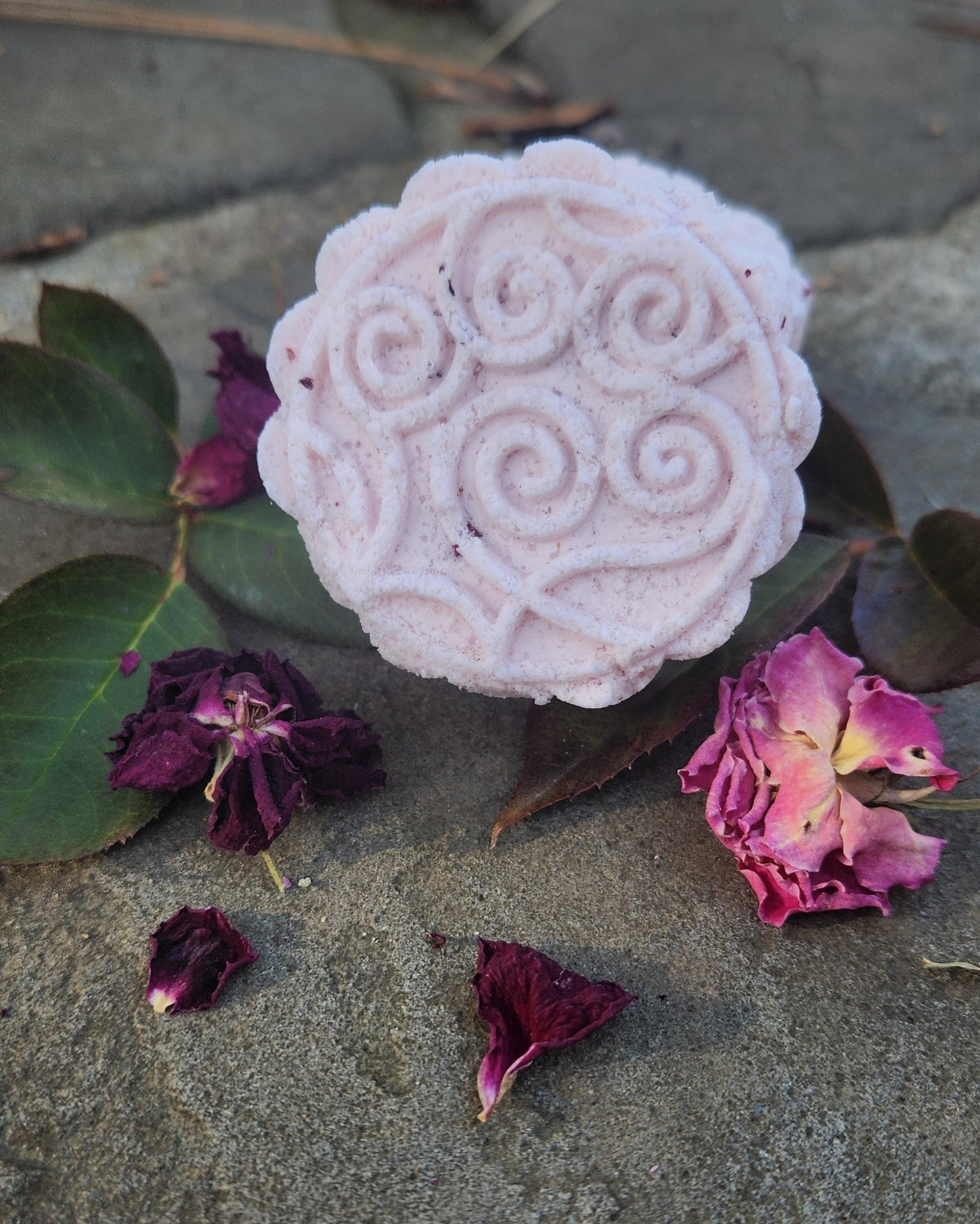 Wild Rose Goat Milk Bath Bomb