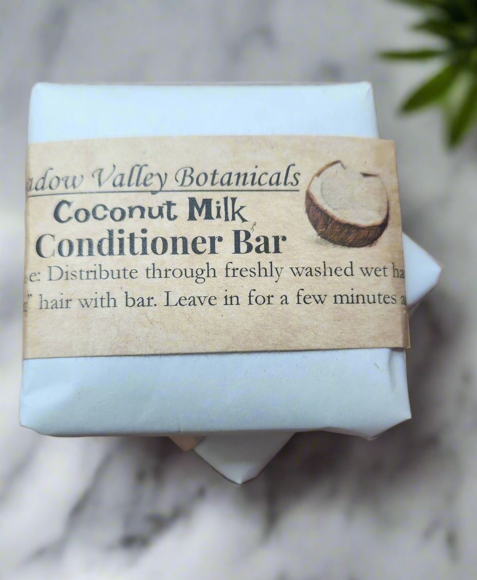 Coconut milk conditioner bar