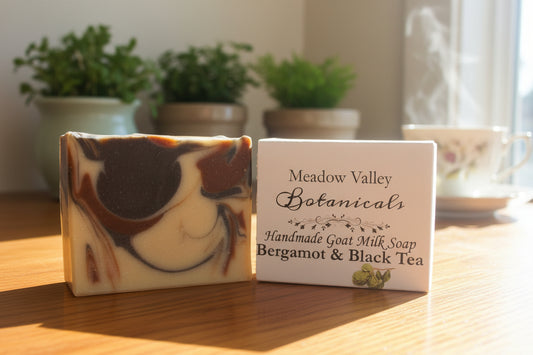 Bergamot and black tea goat milk soap